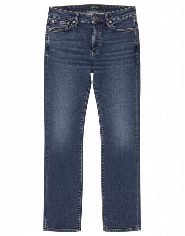 Женские прямые джинсы Ralph Lauren Curvy, США 8, средние W30 L29, синие, хлопок