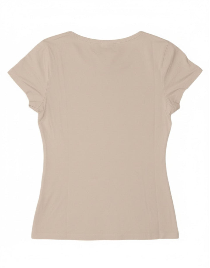 LEVI'S Womens T-Shirt Top UK 12 Medium White Cotton