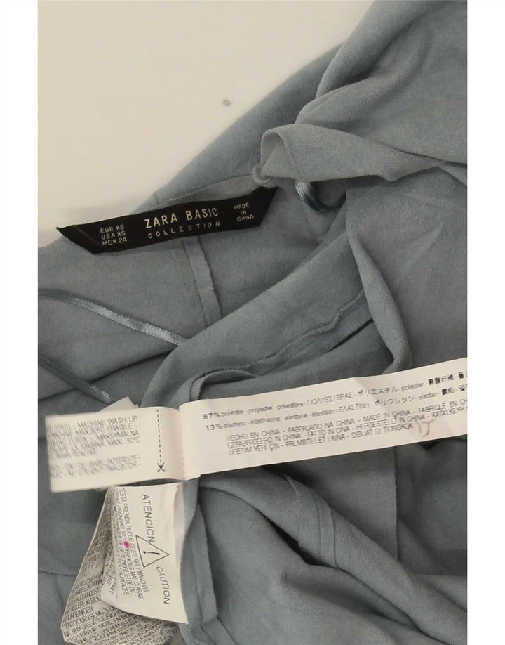 Женский асимметричный кардиган Zara UK 6 XS, синий полиэстер