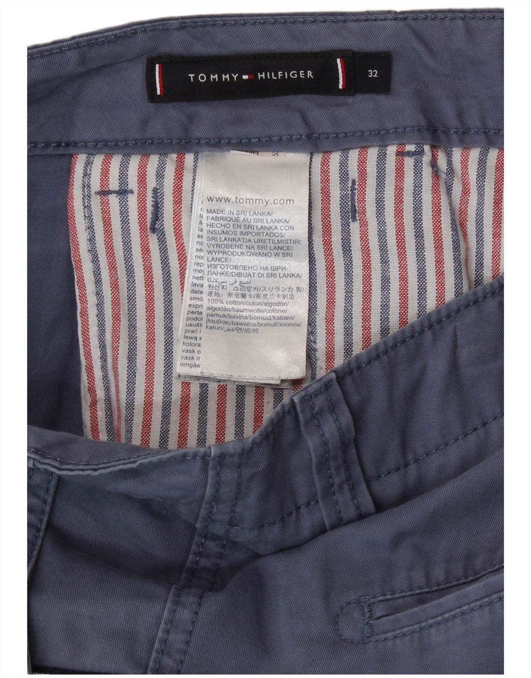 Мужские шорты карго Tommy Hilfiger W32, средний синий хлопок