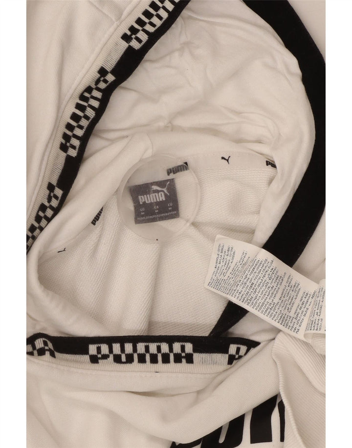 Женский джемпер с капюшоном PUMA UK 14, средний белый хлопок