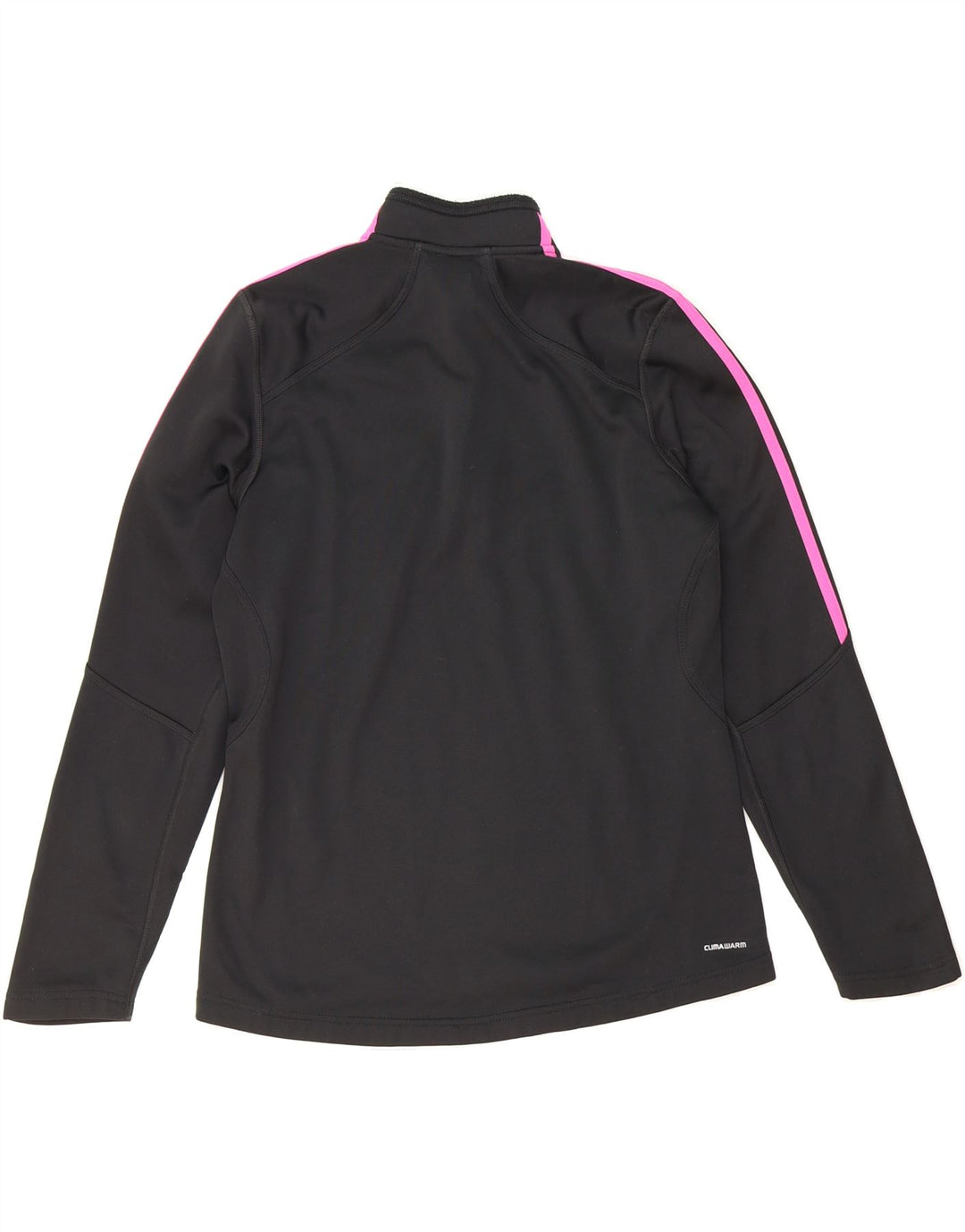 ADIDAS Womens Climawarm Zip Neck Pullover Tracksuit Top UK 14 Medium Black Vintage Adidas and Second-Hand Adidas from Messina Hembry 