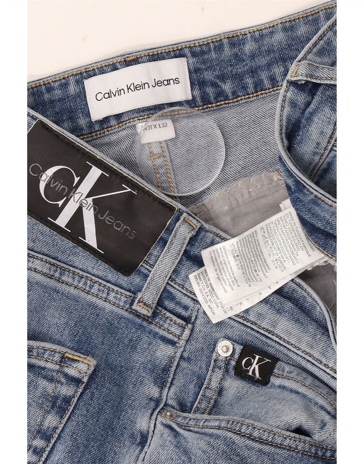 Мужские узкие джинсы Calvin Klein W31 L32, синий хлопок