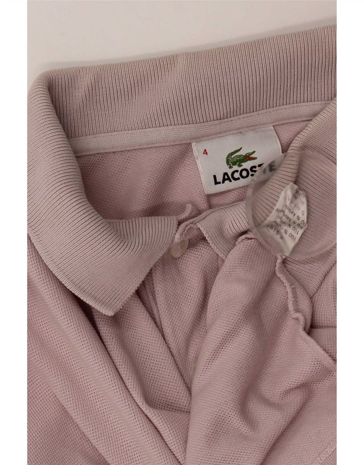 Мужская рубашка-поло Lacoste, размер 4, средний розовый хлопок, размер 4