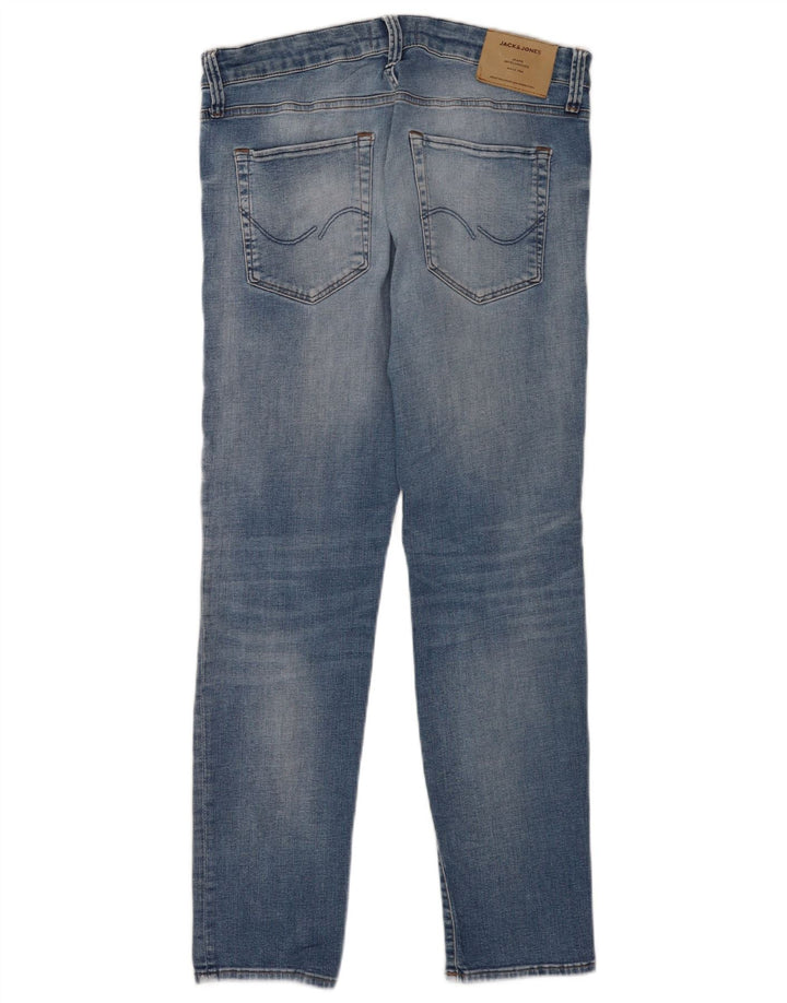 Мужские узкие джинсы Jack & Jones GLENN W32 L30, синий хлопок
