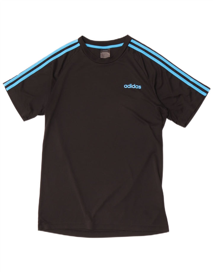 Мужская футболка ADIDAS Climalite, средний черный полиэстер