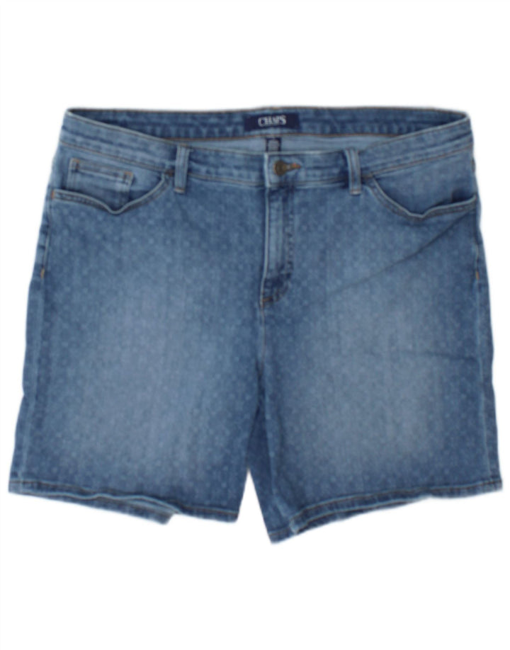 Женские джинсовые шорты Chaps США 14 XL W36 Хлопок в синие пятна