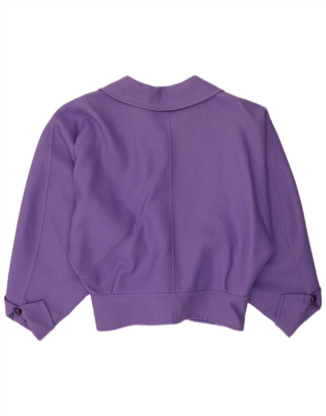 ВИНТАЖНЫЙ женский пиджак на 4 пуговицах, Великобритания 16, большой фиолетовый