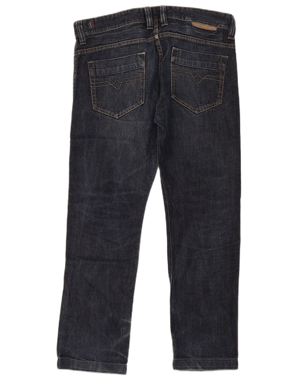 Женские прямые джинсы Diesel IT 48 XL W36 L28 Темно-синие, хлопок