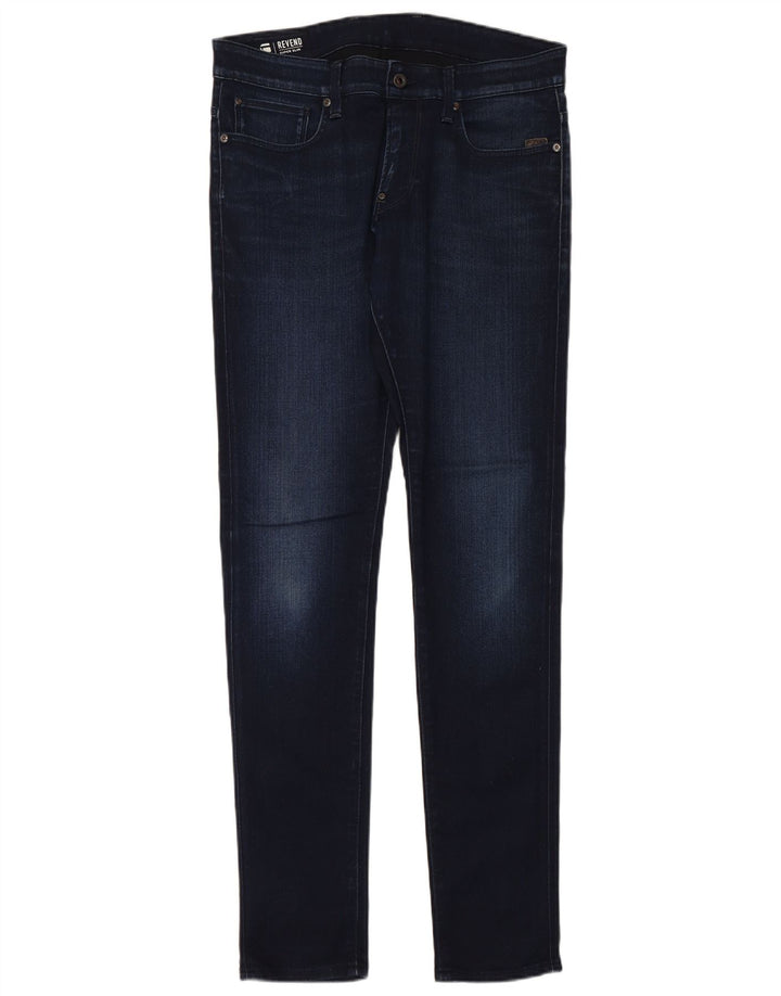 Мужские супертонкие джинсы G-STAR Revend W33 L34, темно-синий, хлопок