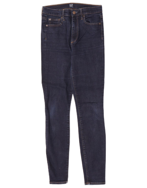 Женские джинсы скинни Gap W26 L28, темно-синий хлопок