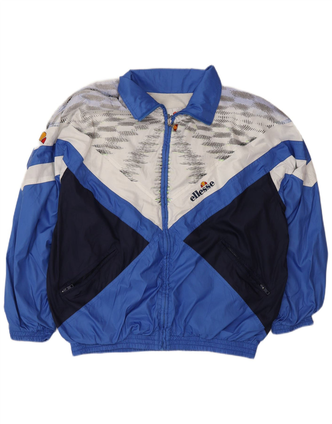 Мужской спортивный костюм Ellesse IT 50, большой синий, полиэстер с цветными блоками
