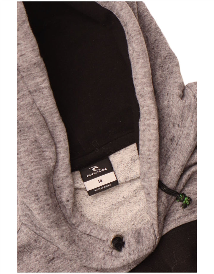 Джемпер с капюшоном Rip Curl для мальчиков с рисунком, 13–14 лет, черный с цветными блоками