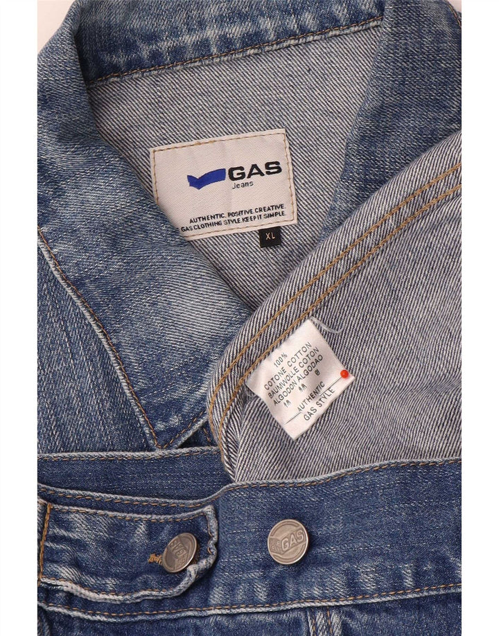 Мужская джинсовая куртка Gas UK 42 XL, синяя, хлопок