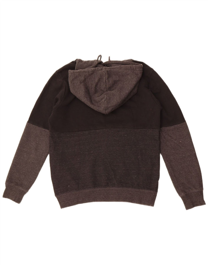 Мужской джемпер с капюшоном Volcom, маленький черный, хлопок с цветными блоками