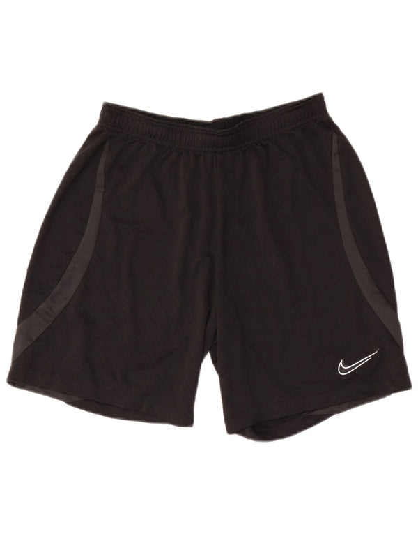 Мужские спортивные шорты Nike Dri Fit Slim, средний черный, полиэстер с цветными блоками