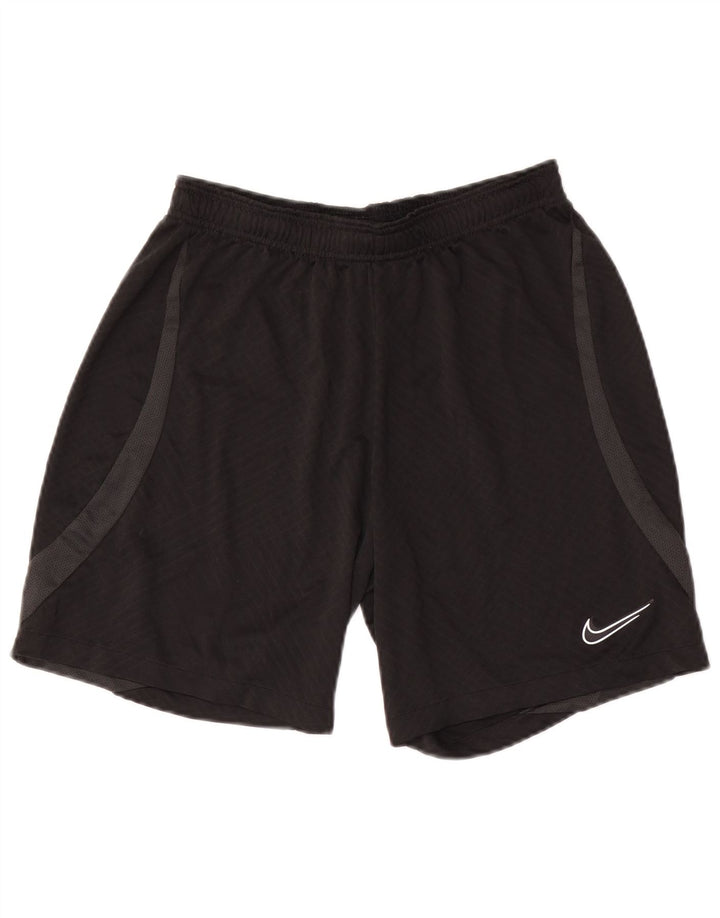 Мужские спортивные шорты Nike Dri Fit Slim, средний черный, полиэстер с цветными блоками