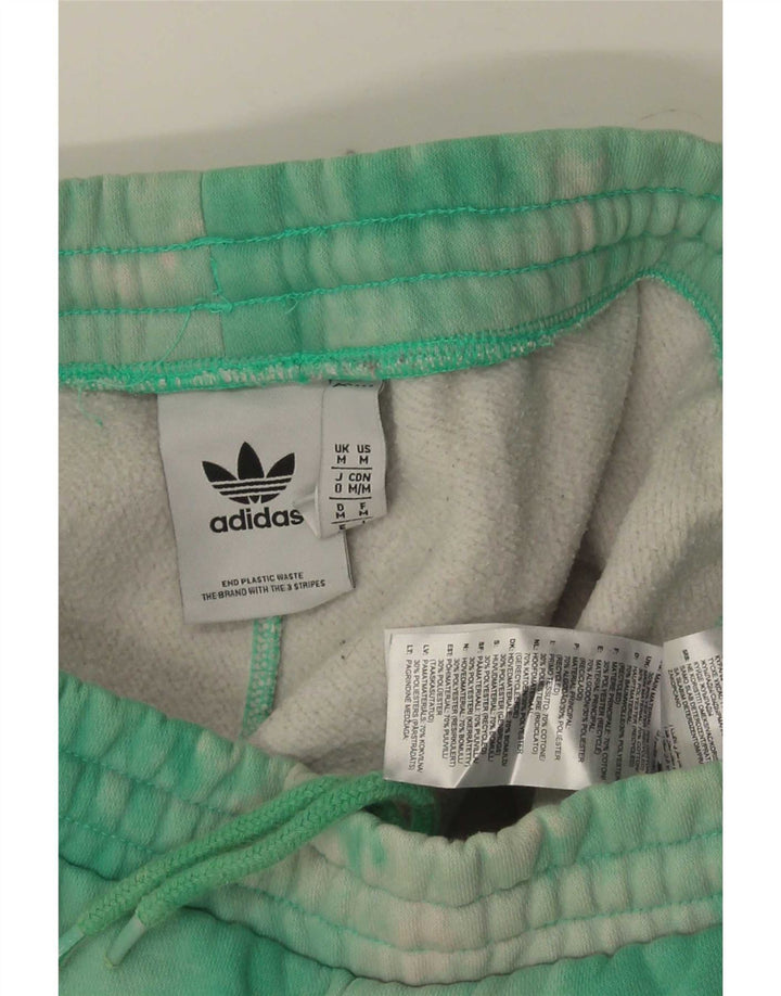 Мужские спортивные шорты Adidas, средний зеленый цвет, хлопок тай-дай