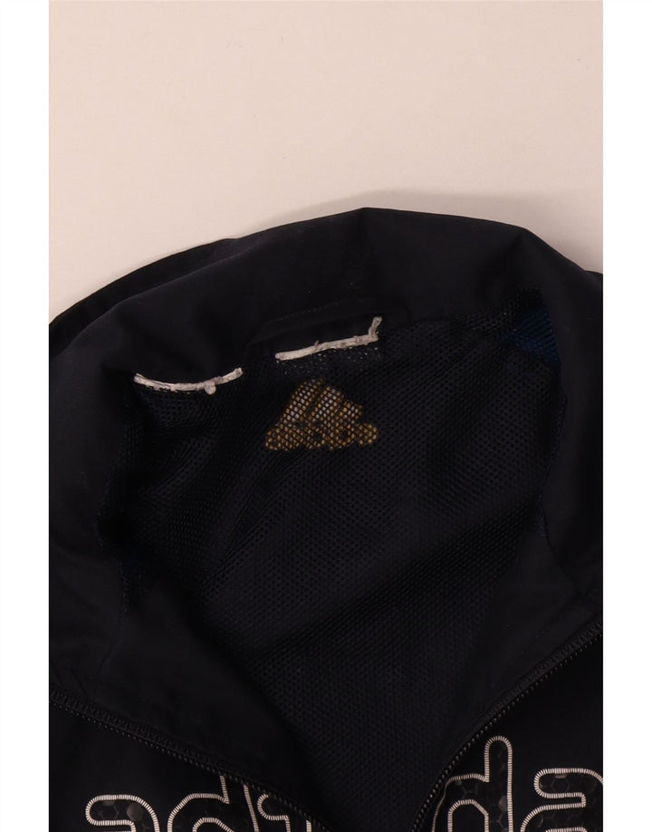 Спортивный костюм ADIDAS для мальчиков с графическим рисунком, верхняя куртка, 7–8 лет, черный с цветными блоками