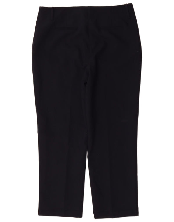 Женские прямые костюмные брюки Marks & Spencer UK 16, большие W34 L29, темно-синие