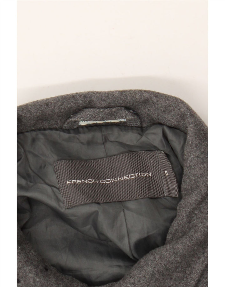 Мужское бушлат French Connection UK 36, маленький, серый, шерстяной
