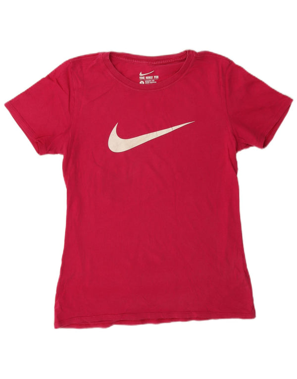 Женская футболка с рисунком Nike Athletic Cut Top UK 10, маленькая розовая