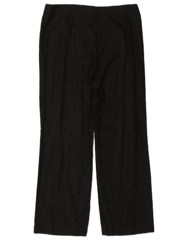 Женские прямые костюмные брюки Marks & Spencer UK 14, большие W32 L29, черные