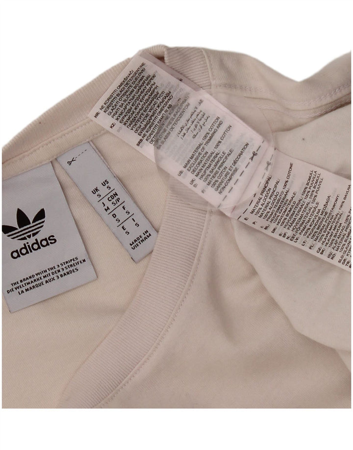 Мужская футболка Adidas с рисунком, маленький белый хлопок