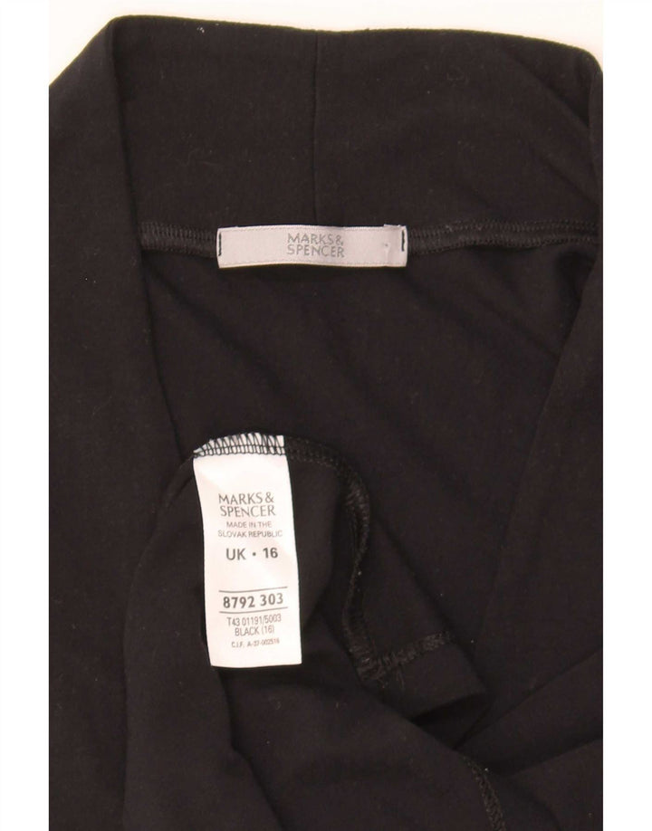 Женский жилет Marks & Spencer UK 16, большой, черный, вискоза