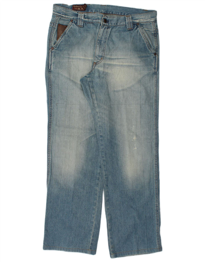 Мужские прямые джинсы Marlboro Classics W38 L34 синие, хлопок