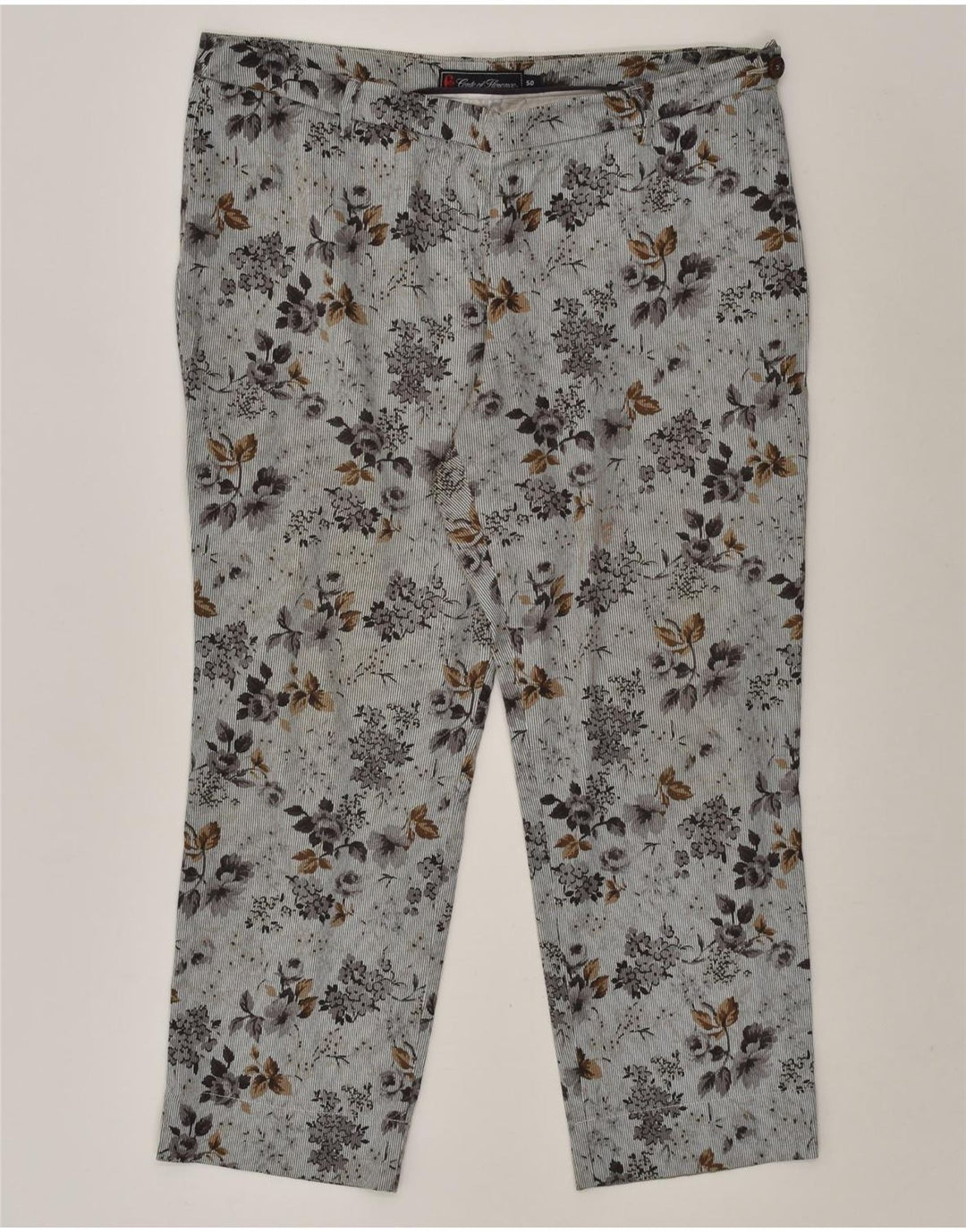 CONTE OF FLORENCE Womens Tapered Casual Trousers IT 50 XL W36 L25 Grey | Vintage Conte of Florence | Thrift | Second-Hand Conte of Florence | Used Clothing | Messina Hembry 