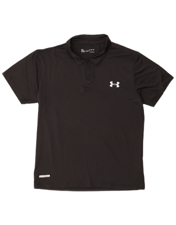 Мужская рубашка-поло Under Armour Heat Gear XL, черный полиэстер