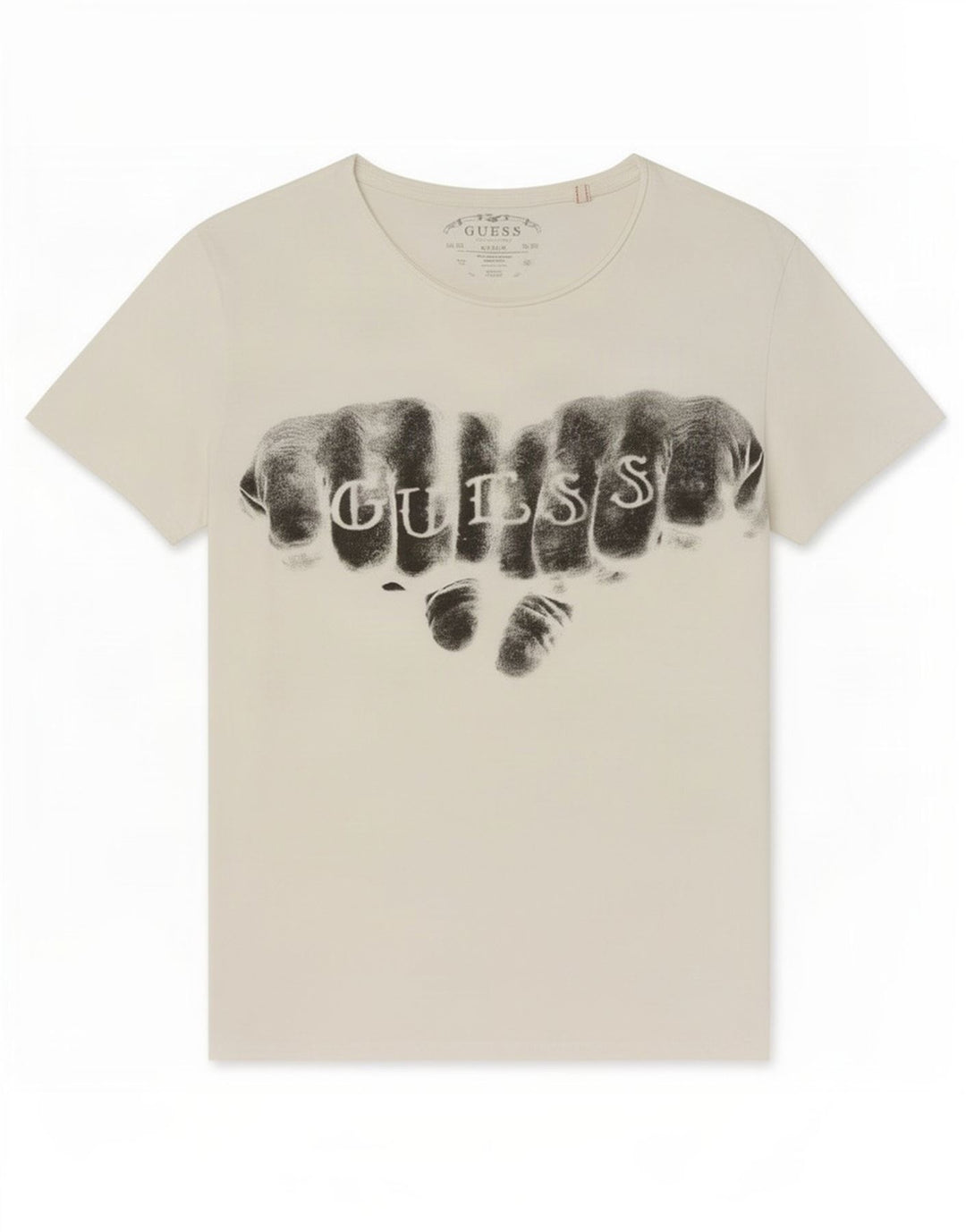 Мужская футболка Guess с рисунком, средний белый