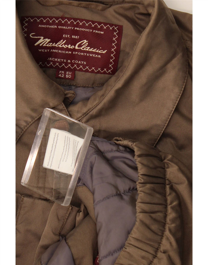 Мужская стеганая куртка Marlboro Classics IT 50, большая, бежевый, хлопок