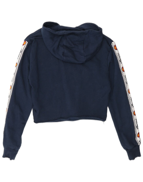 Женский укороченный джемпер с капюшоном Ellesse UK 4 XS, темно-синий, хлопок