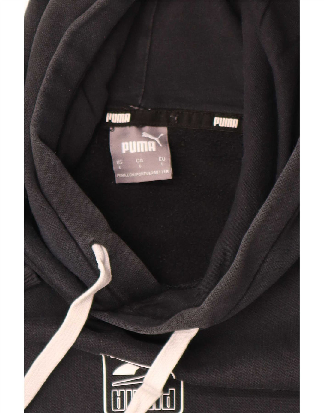 Мужской джемпер с капюшоном Puma, большой черный, цветных блоков