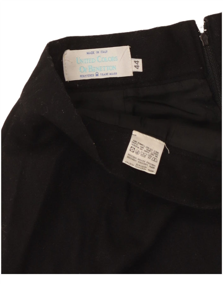 Юбка-карандаш женская Benetton IT 44 Medium W28 Черная ацетат