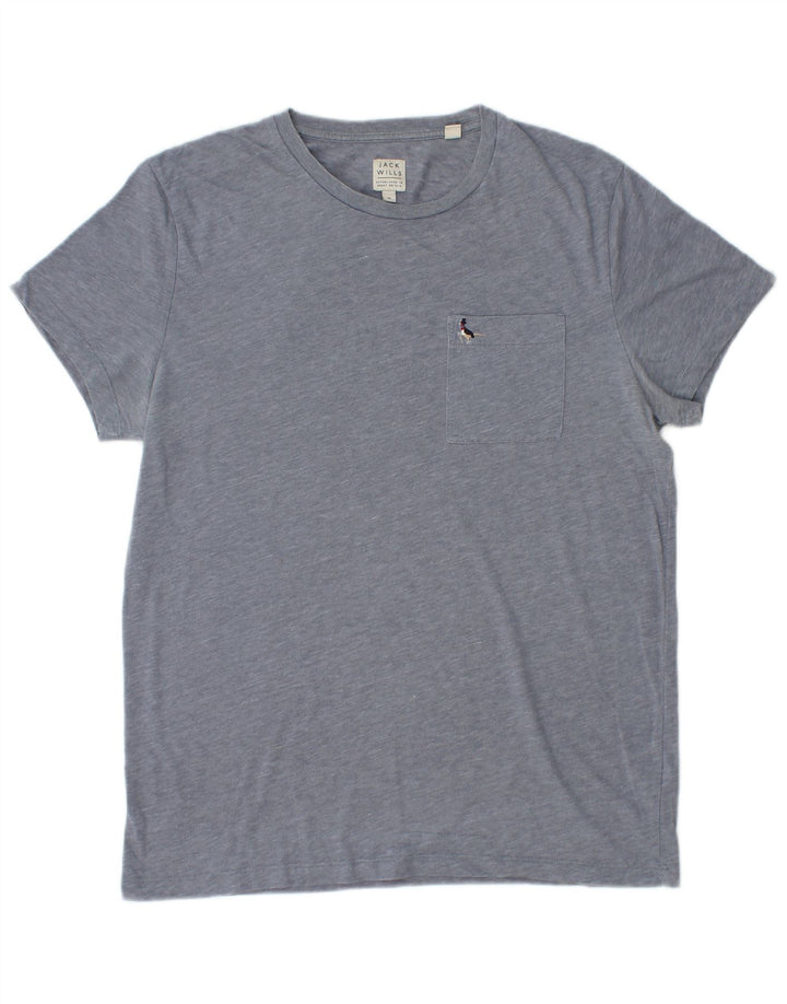 Мужская футболка JACK WILLS Top Medium Blue в крапинку