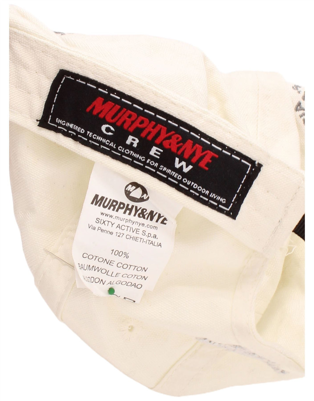 Мужская бейсболка с рисунком Murphy & Nye, один размер, белый хлопок