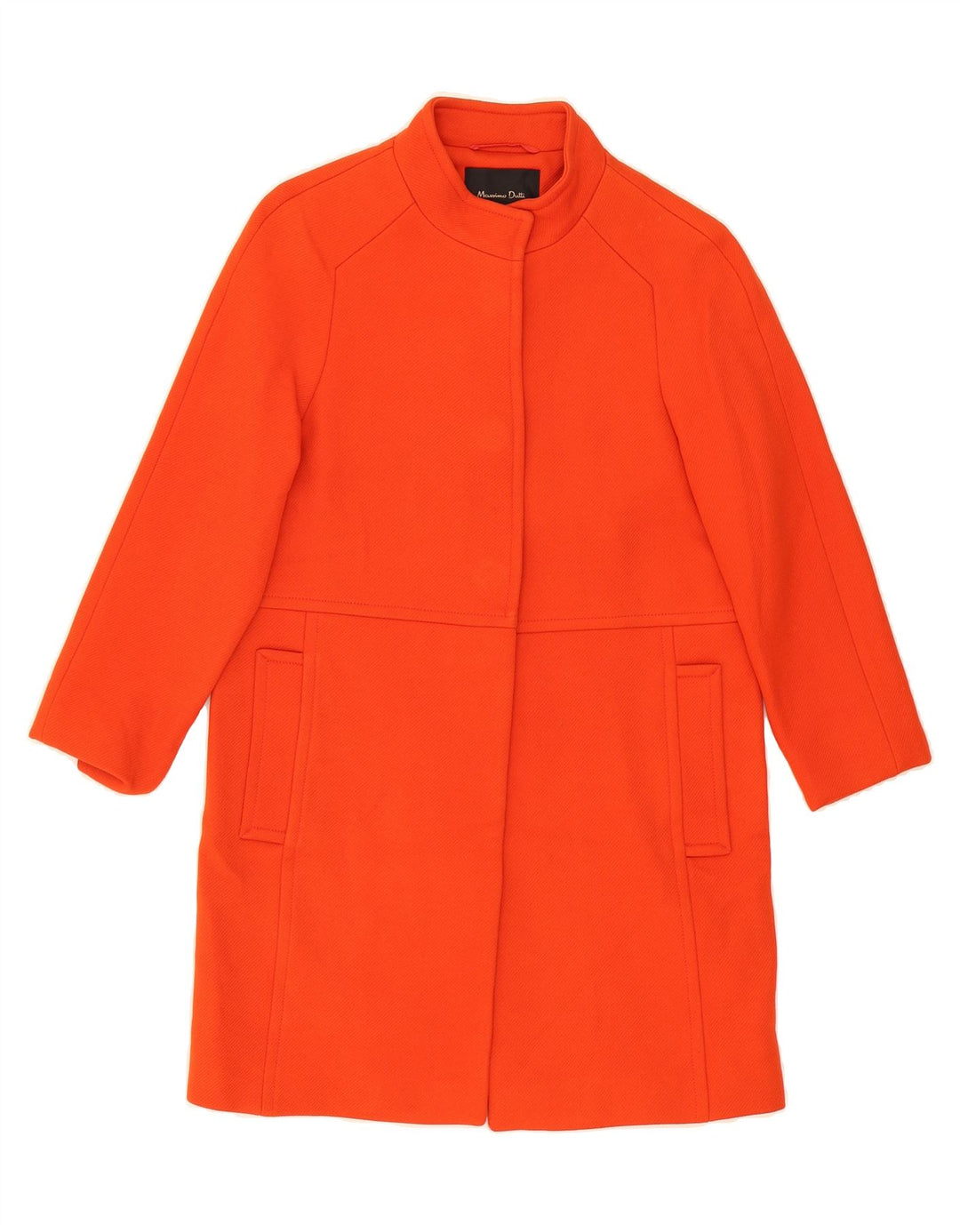 MASSIMO DUTTI Womens Overcoat UK 6 XS Orange Wool Vintage Massimo Dutti and Second-Hand Massimo Dutti from Messina Hembry 