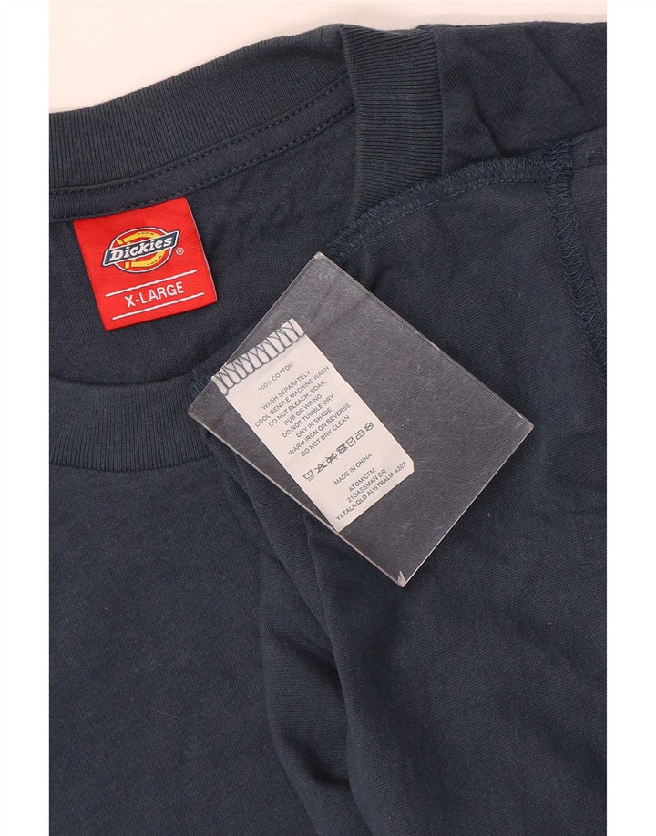 Мужская футболка Dickies стандартного кроя, топ XL, темно-синий, хлопок