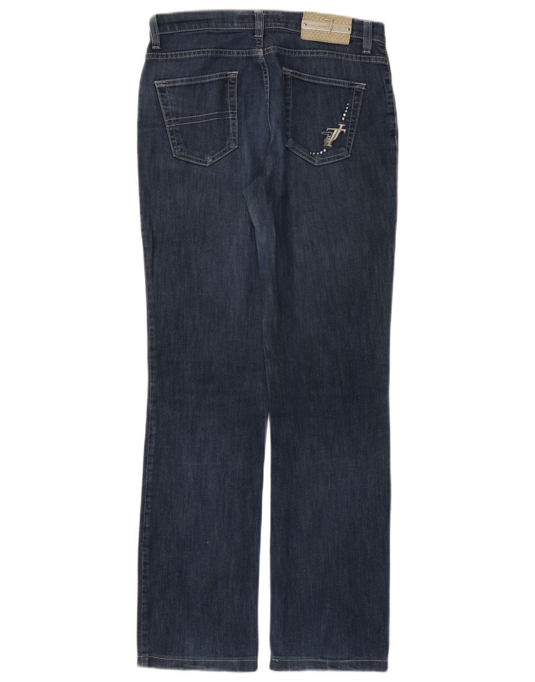 TRUSSARDI Женские прямые джинсы W26 L30 синие, хлопок