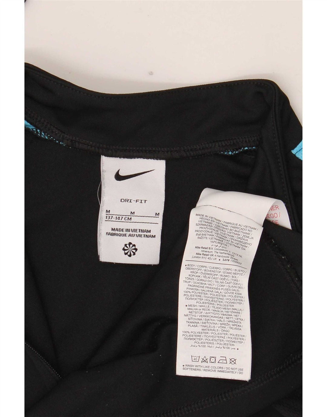 Пуловер спортивный костюм Nike для мальчиков Dri Fit, черный цвет, 11–12 лет