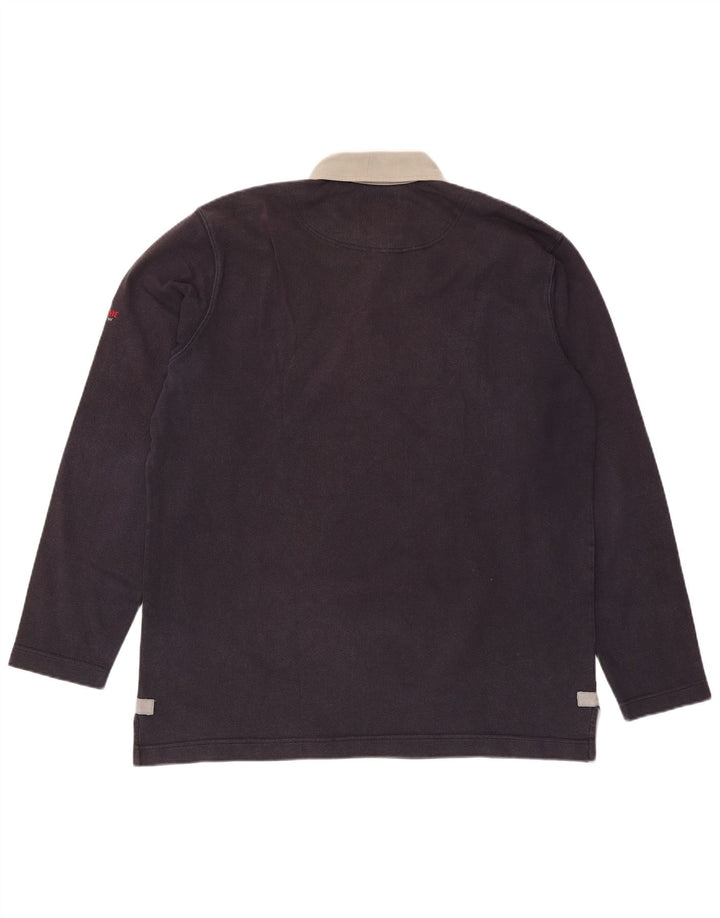 Мужская рубашка-поло для регби с длинным рукавом MURPHY & NYE 2XL, темно-синяя, хлопок