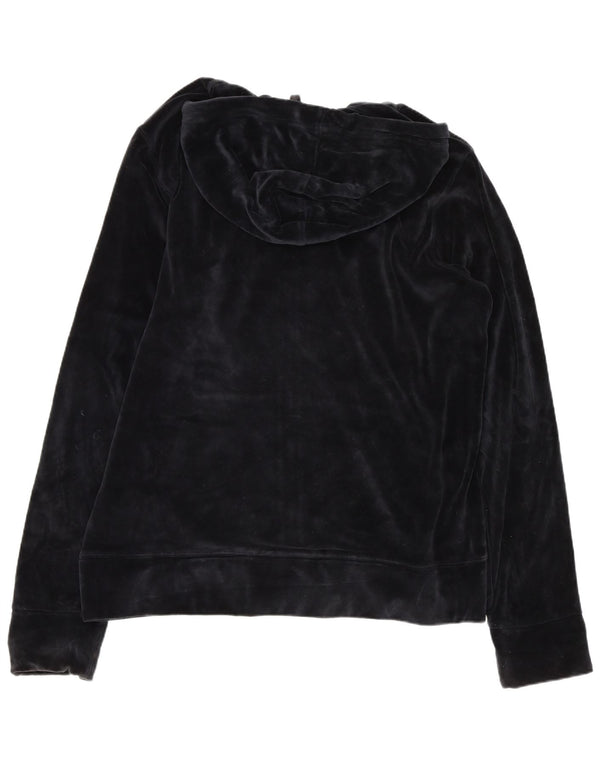 Женский свитер с капюшоном на молнии True Religion UK 18 XL, черный хлопок