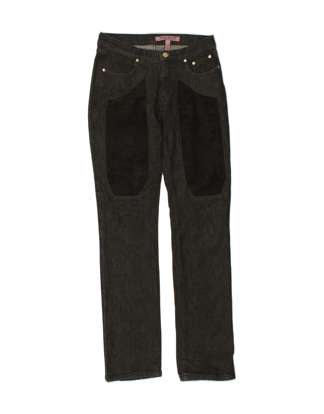 JECKERSON Womens Slim Jeans W27 L32  Black Cotton Vintage Jeckerson and Second-Hand Jeckerson from Messina Hembry 