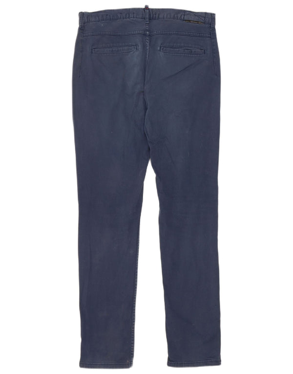 Мужские узкие брюки-чиносы Zara EU 40 Medium W31 L30 Темно-синие, хлопок