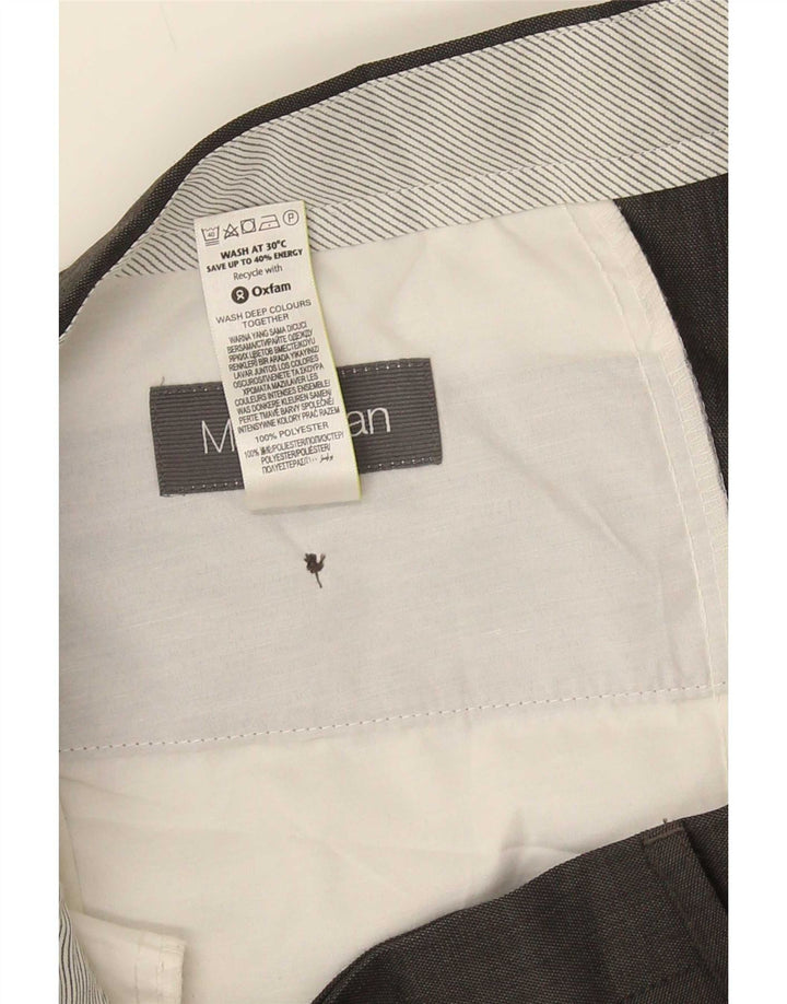 Мужские костюмные брюки Marks & Spencer W36 L31 серые из полиэстера