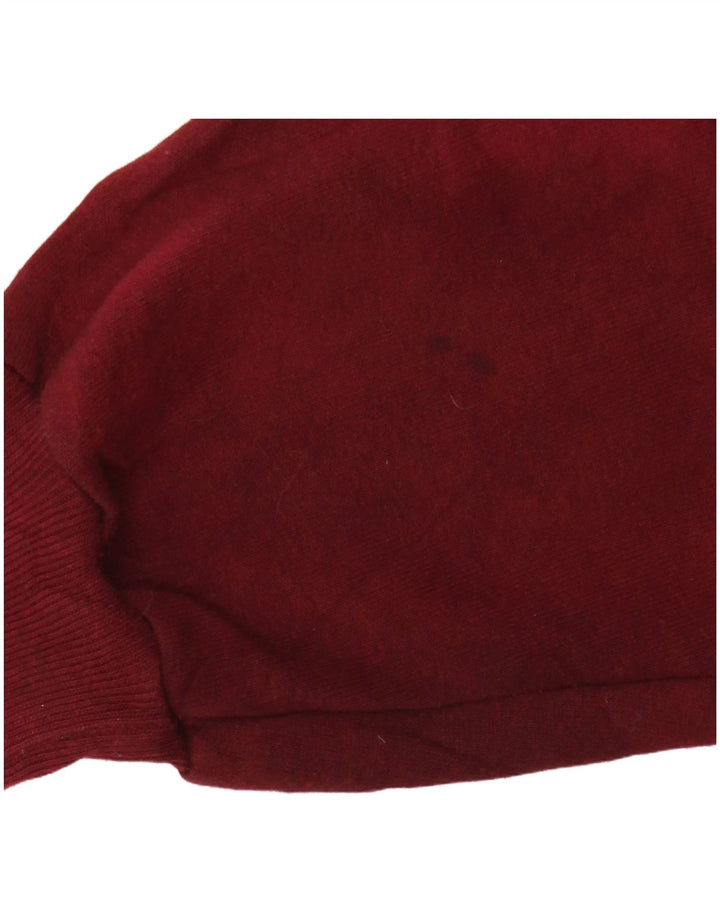 Мужской свитшот RUSSELL ATHLETIC, джемпер среднего размера, бордовый, хлопковый с принтом тай-дай