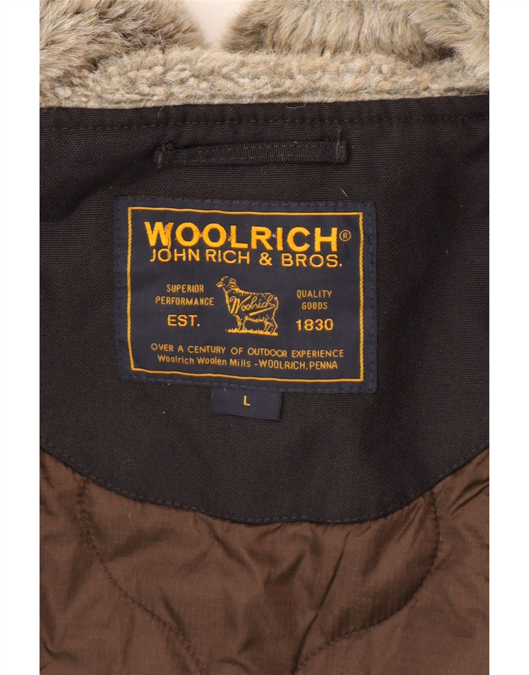 Мужская ветровка с капюшоном Woolrich UK 40, большая черная